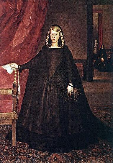 Juan Bautista Martinez del Mazo The Empress Dona Margarita de Austria in Mourning Dress